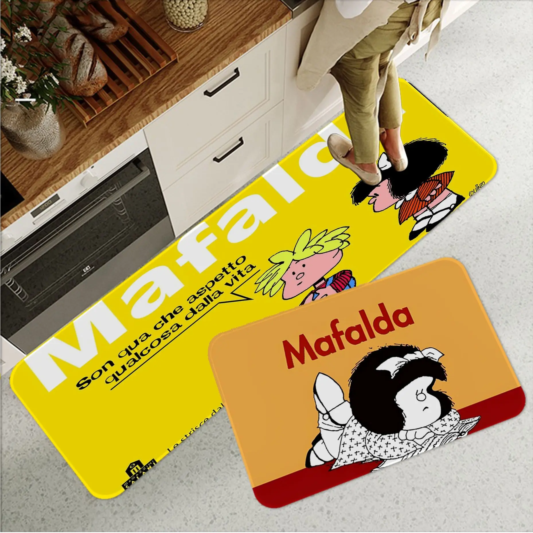 

Mafalda Room Mats Cheaper Anti-slip Modern Living Room Balcony Printed Doormat Area Rug