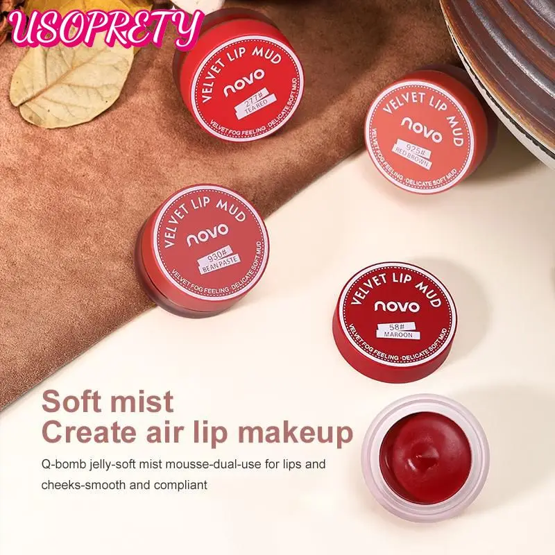 

Moisturizing Velvet Matte Lipstick Soft Mist Lip Mud Lasting Colored Lipstick Canned Lip Tint Mud Mousse Lip Glaze Cosmetics