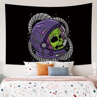 alien skull witchcraft tapestry snake psychedelic hippie wall hanging aesthetic living room bedroom boho decorations blackets