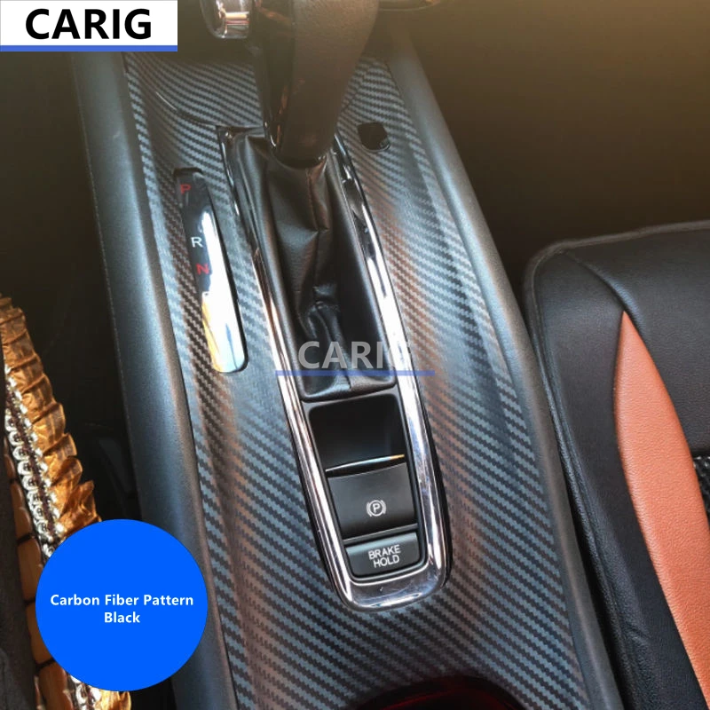

Для HONDA HR-V/VEZEL/XR-V 14-19 наклейка на панель переключения передач модифицированная внутренняя защитная пленка из углеродного волокна аксессуары модификация