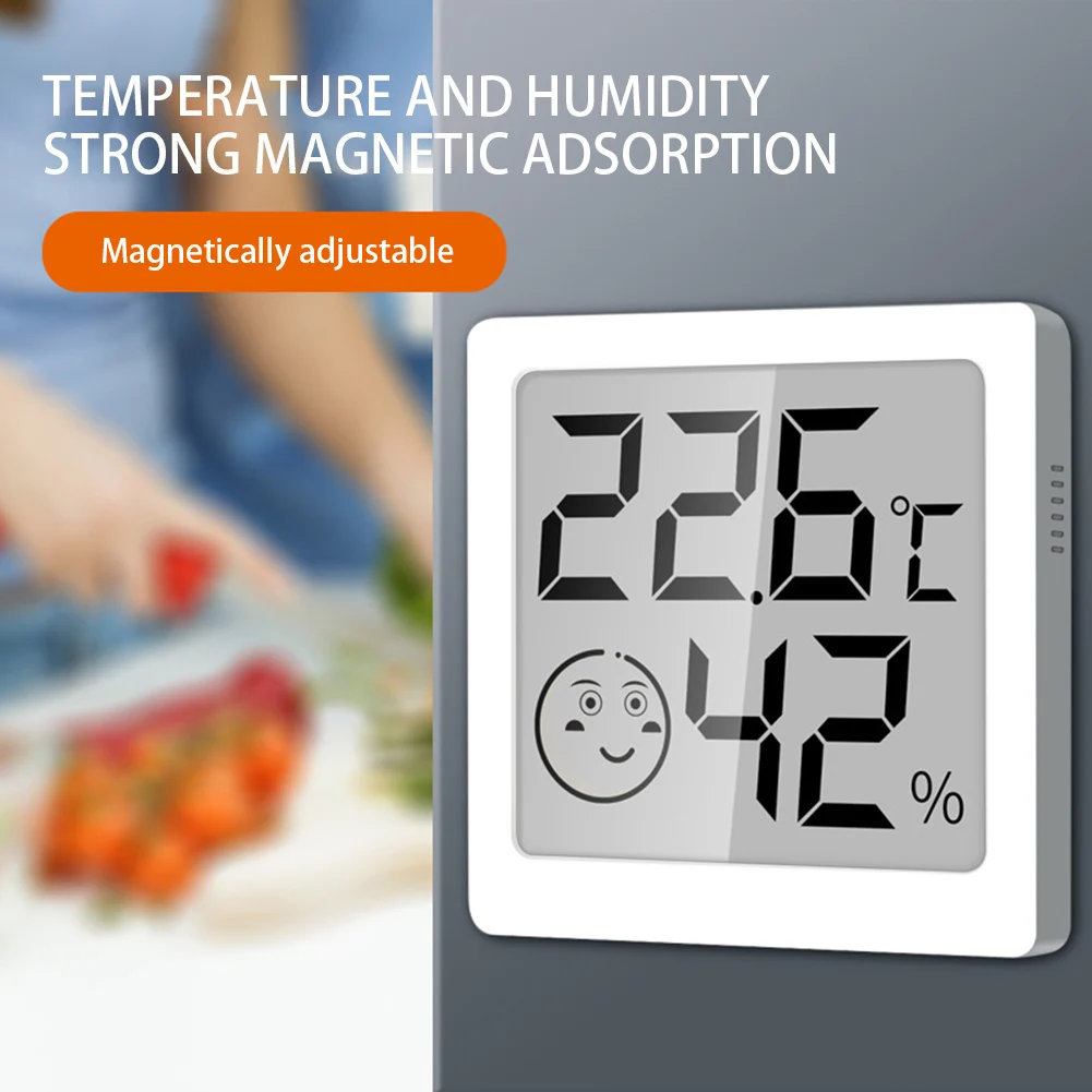 

Небольшой Измеритель температуры и влажности, легко устанавливаемый Магнитный Измеритель влажности для домашнего использования
