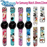 bandai 20mm disney mickey silicone smartwatch for samsung galaxy watch 4 strap gear s3 correa bracelet huawei gt2 pro 22mm band