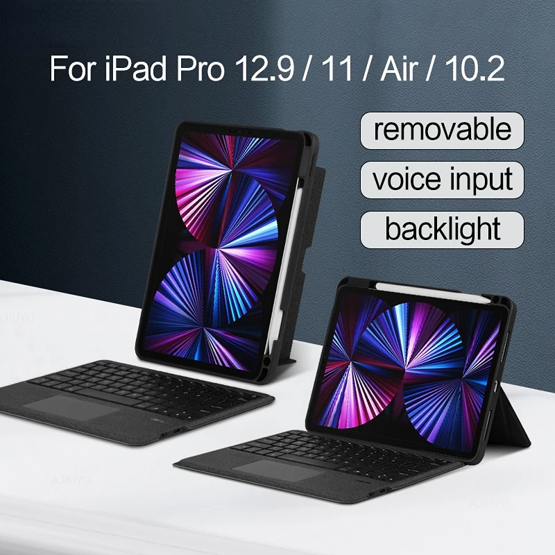 

Чехол для iPad Pro 12,9 11 10,5 10,2 Air 5th 4th 3th с подсветкой 7 цветов