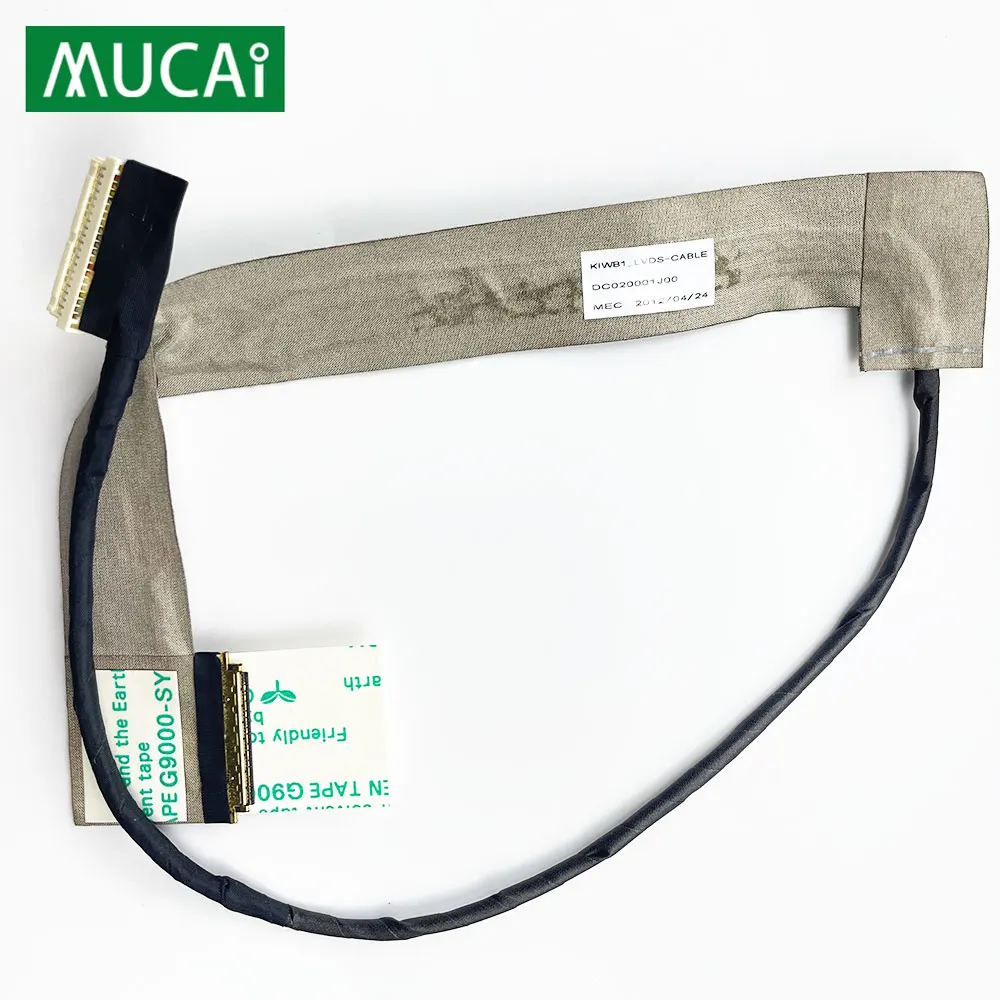 Гибкий кабель для видеоэкрана для ноутбука Lenovo IdeaPad Y550 Y550p Y550A Y550G 20017, ЖК-дисплей, ленточный кабель DC020001J10