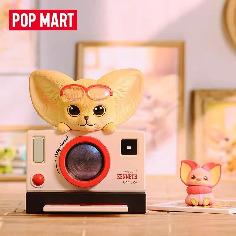 

POP MART Valentine's Day Little Fox Kenneth Holds The Beautiful Handheld Limited Elevator Kawaii Doll Action Figure Mystery Box