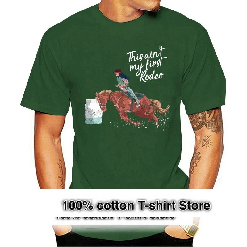 Summer Funny Print Cowgirls Is Rodeo T Shirt For Barrel Racers And Calf Ropers T Shirt Men Women Tops Tee 100% Cotton Tshirts