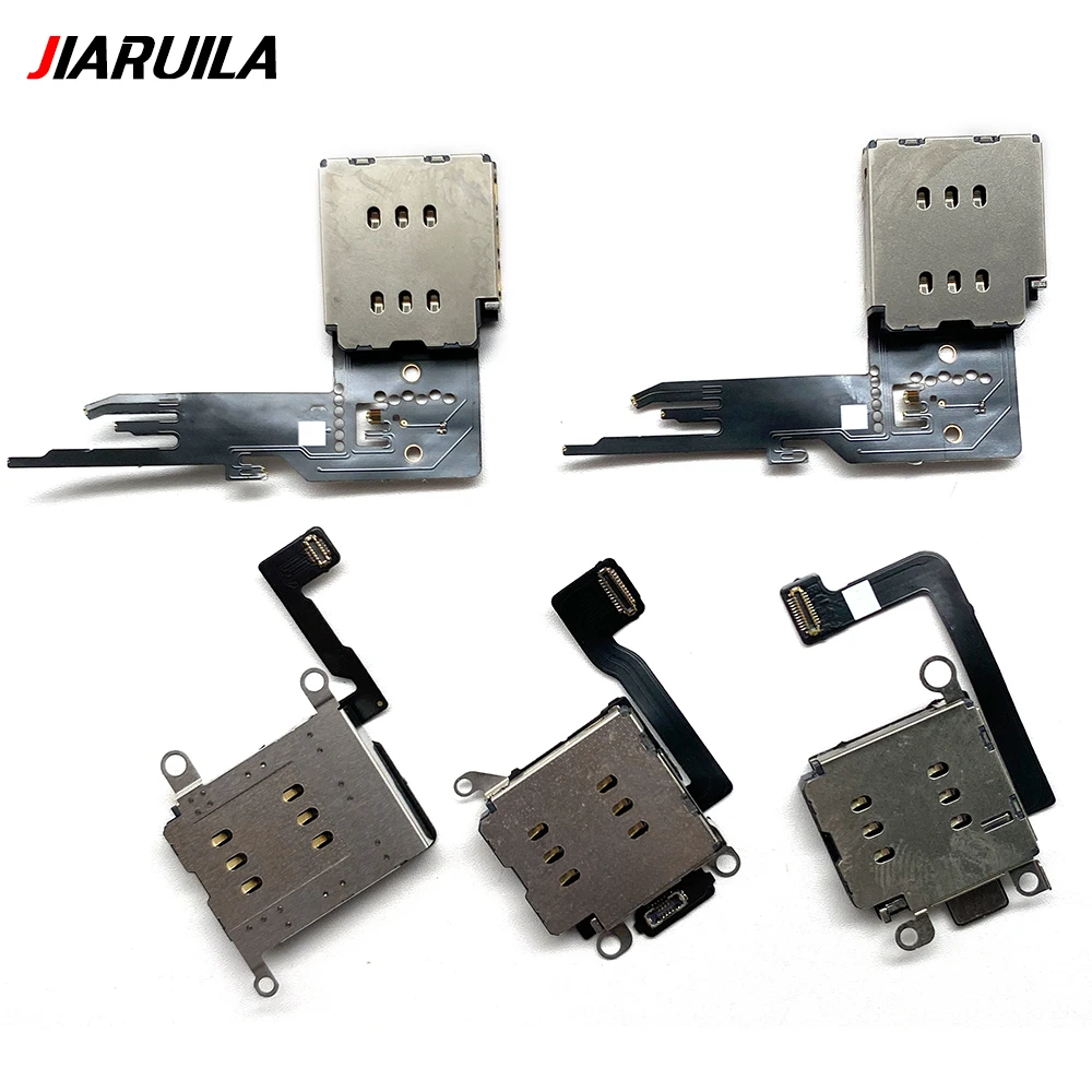 Фото Новый считыватель SIM-карт для iPhone 11, 12, 13, 14, 15, Pro Max Plus, мини-разъем с двумя слотами для SIM-карты, внутренний адаптер с гибким кабелем №4