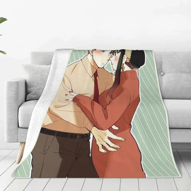 

SPY x FAMILY Anime Manga 2022 Blanket Cover girl child cute Wool Throw Blanket Home Couch Decoration Soft Warm Bedspreads