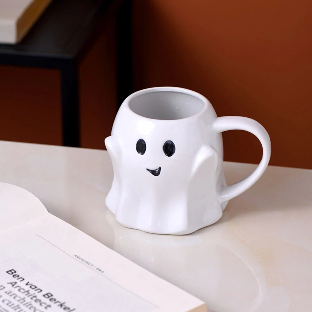 

Ceramic Mug Ceramic Water Mug Office Water Cup Cartoon Ghost Water Mug Water Cup