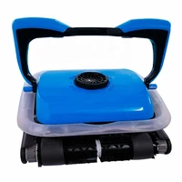 robotic pool cleaner automatic wall climbing swimming pool cleaners vacuum with led bar