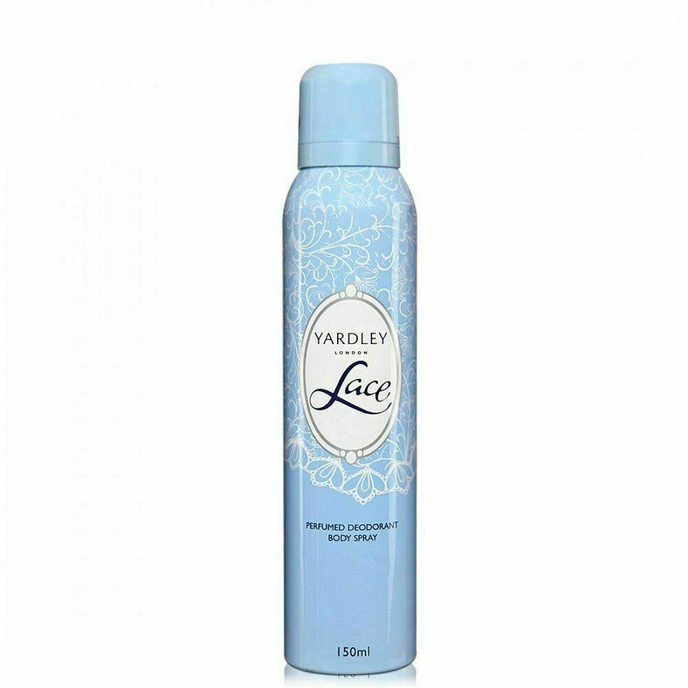 Yardley Lace Perfumed Deodorant Body Spray, 150ml (Pack of 2)