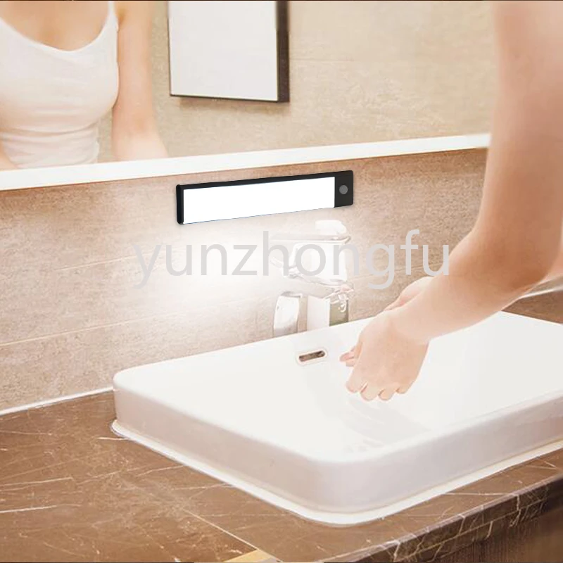 

Rechargeable Smart Body Sensor Night Lamp Ultra Thin Cabinet Night Light Human Movement Detected Led Lamp