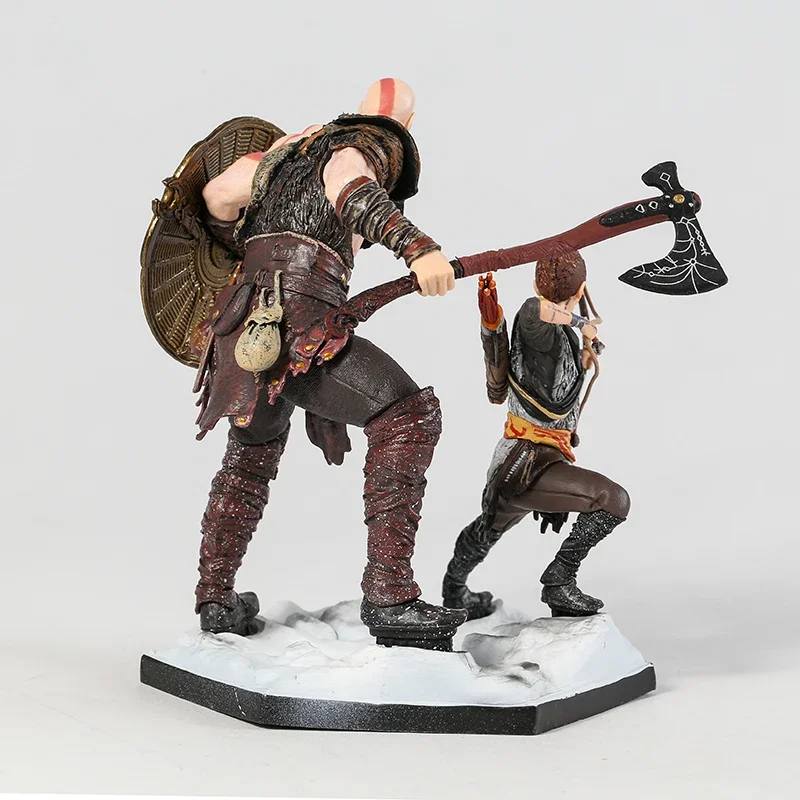 Фото Фигурка Кратоса и Атрея из God of War Deluxe, статуэтка из ПВХ, коллекционная игрушка. №5