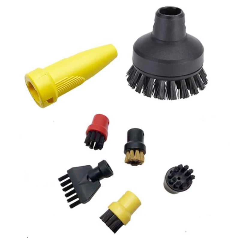 

Round Brush Sprinkler Nozzle Head for Karcher SC1 SC2 SC3 SC4 Large Round Flat Brush Cleaning Brush for Steam Sweeper