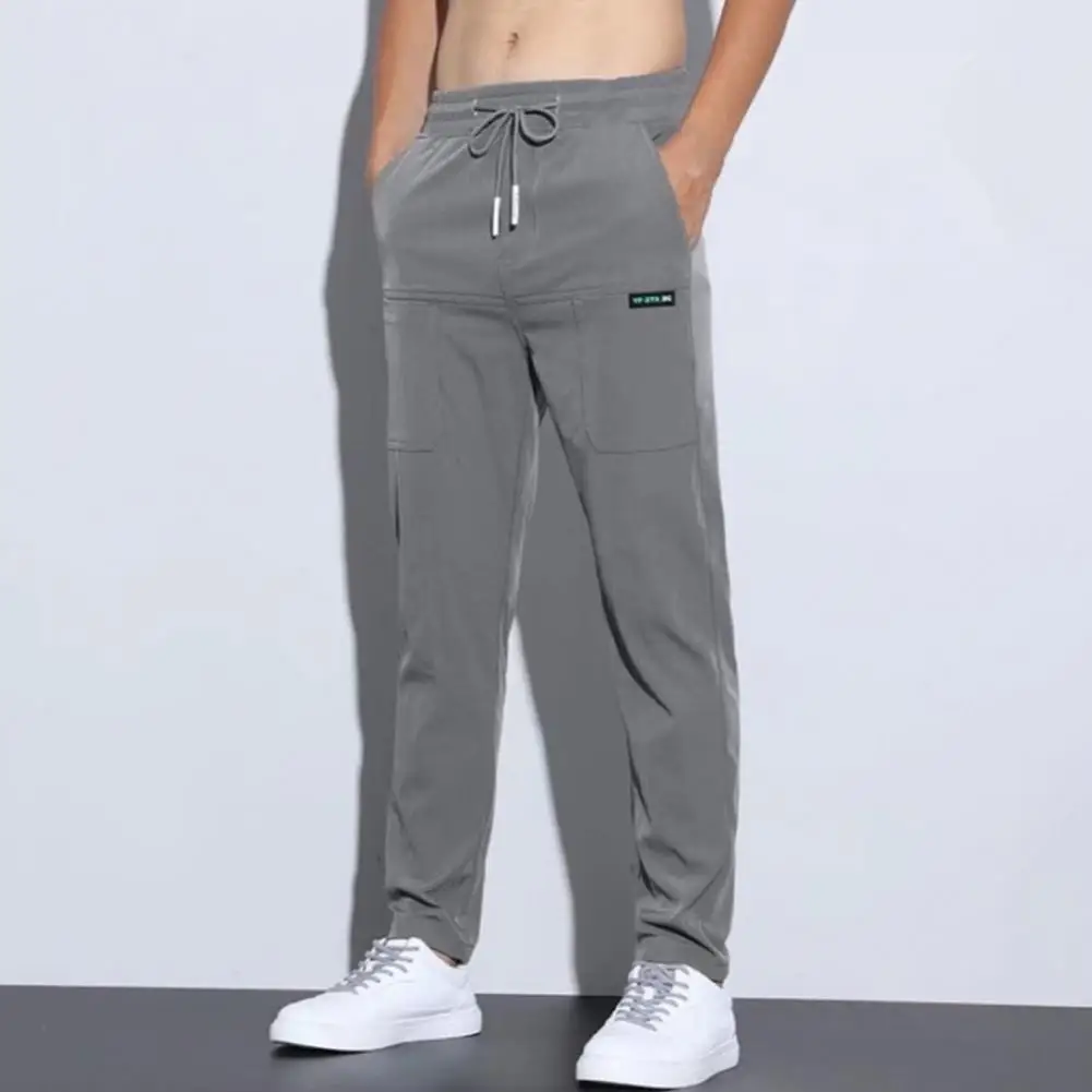 

Bottoms Popular Loose Lace-up Sweatpants Handsome Long Pants Elastic Waist Streetwear