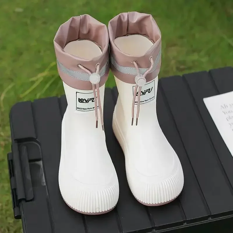 Детские Непромокаемые Дождевые Сапоги Унисекс Из Пвх Нескользящая Удобная Обувь