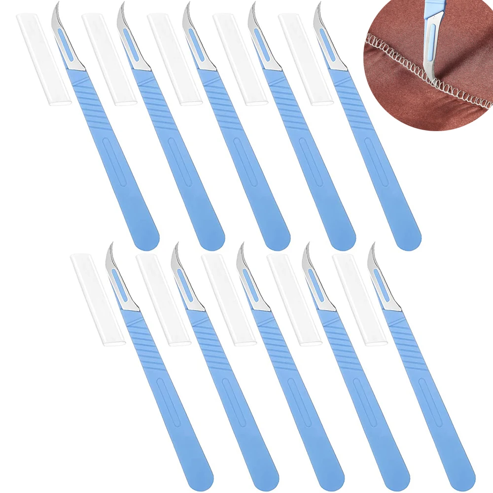 

1/2/4Pieces Seam Rippers Razor Stitch Ripper Seam Thread Remover Tool with Protective Case for Sewing Crafting Embroidery