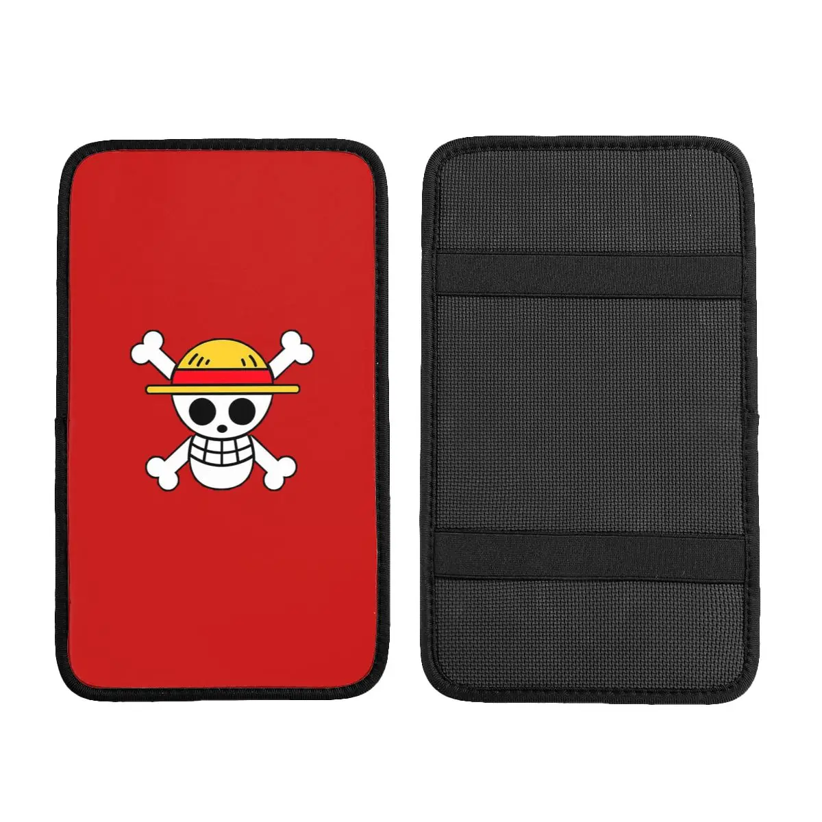 Чехол для автомобильного подлокотника кожаный цельный коврик с черепом