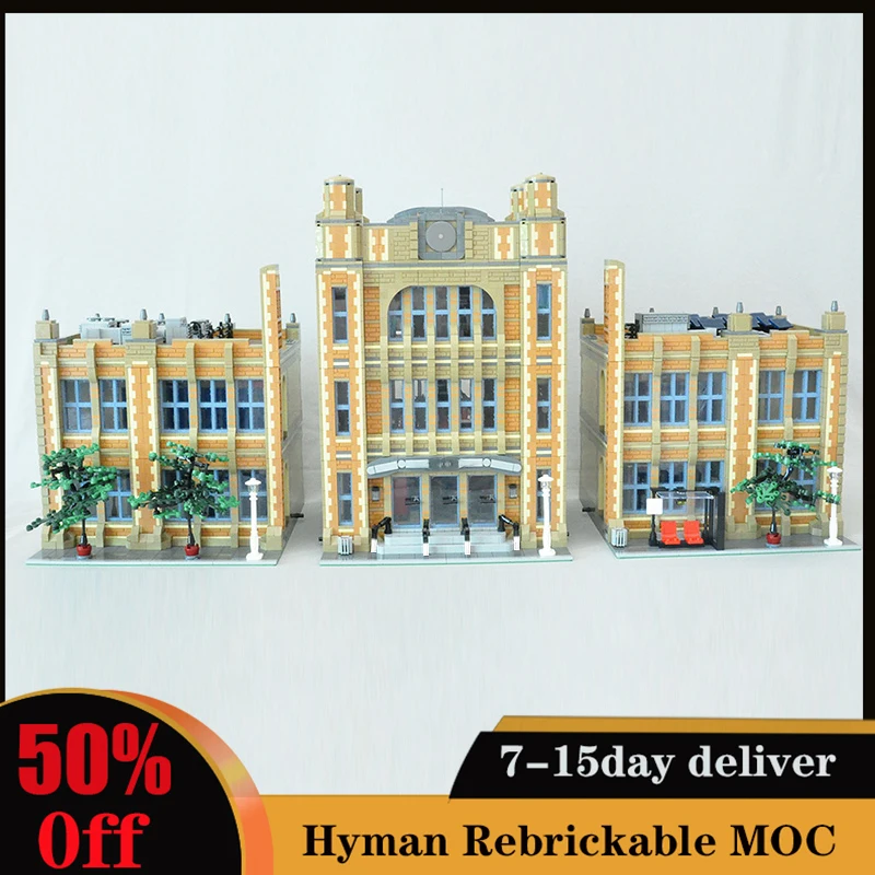 

14412pcs Modular School Building Toys Building Blocks Assembled Modular Bricks Diy education Assembled Christmas Gifts For Kids