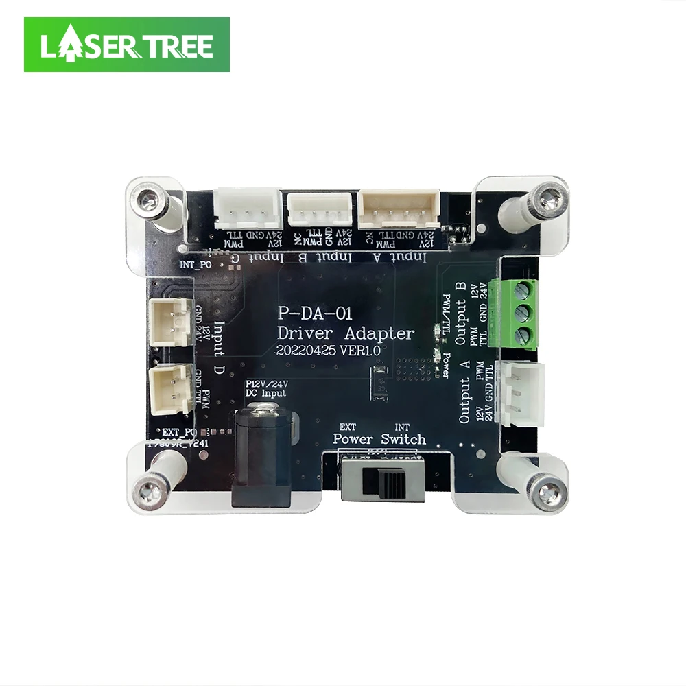 Placa adaptadora de interfaz LASER TREE, 20W, 40W, 80W, placa de transferencia para cabezal de grabador láser, módulo de corte láser, herramientas para trabajar la madera