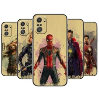 old newspaper style spiderman phone case for xiaomi mi 11 lite pro ultra 10s 9 8 mix 4 fold 10t 5g black cover silicone back pre