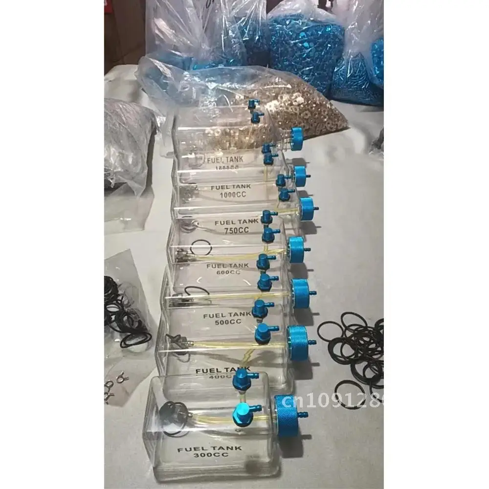 300-1600CC Больше прозрачный пластиковый радиоуправляемый топливный бак с