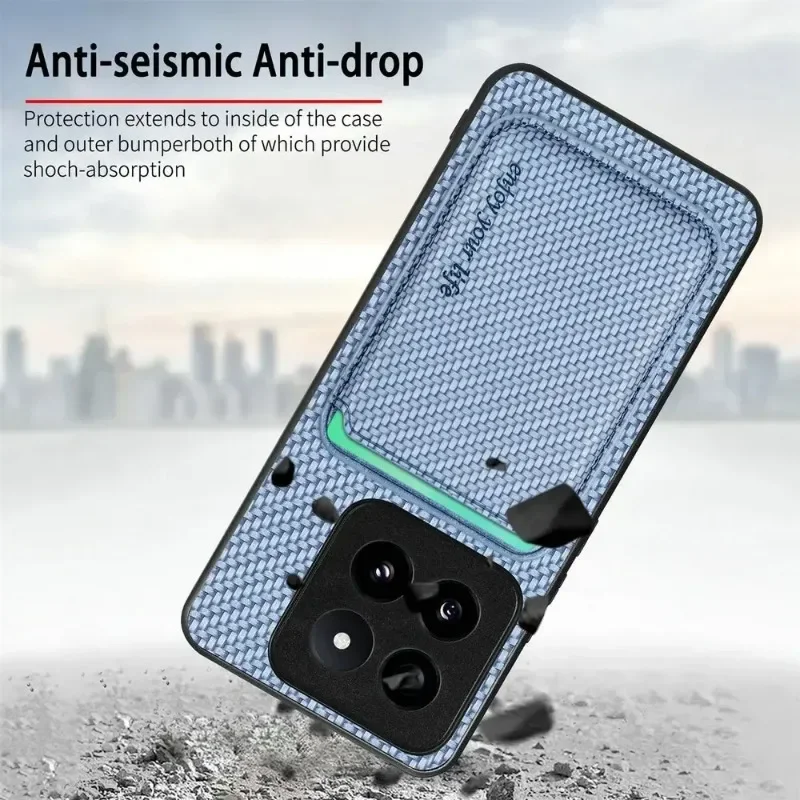For Xiaomi Mi 14T Pro Wireless Charger Leather Case 15 13T 12T 14Pro Magsafe Wallet Card Holder Phone Cover