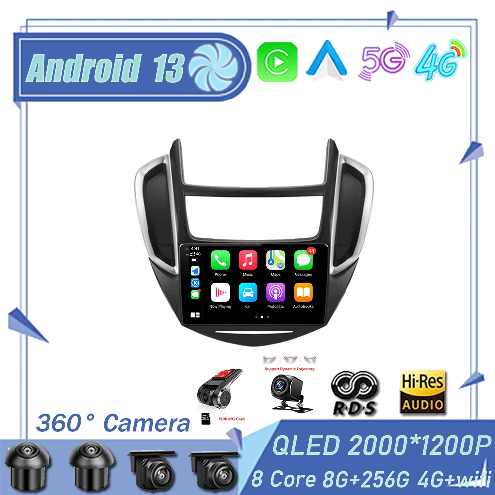 

Автомагнитола для Chevrolet TRAX 2014-2016, Android 13, мультимедийный стереоплеер, Wi-Fi, GPS-навигация, видео, Carplay, 4G