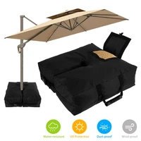outdoor patio umbrella base weight bag weatherproof parasol umbrella heavy duty sand bags stand base for home hotel use