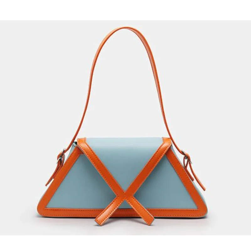 Женская сумка с верхней ручкой нишевый дизайн Advanced Touch трапециевидная цветная