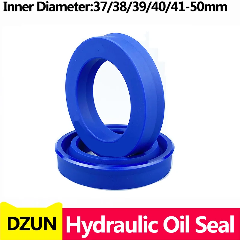 

DZUN Radial Shaft Hydraulic Seal (IDxODxTHK)ID 37-50mm Polyurethane Piston Shaft Piston Rod PU Single Lip U Cup Oil Seal O-Ring