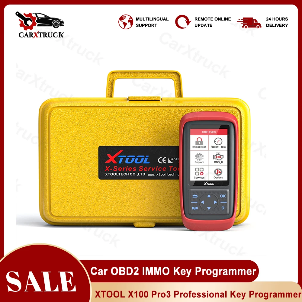 

XTOOL X100 PRO3 Auto Key Programmer Key Matching OBDII Diagnostic Tool With 7 Service Functions Imm Programming Free Update