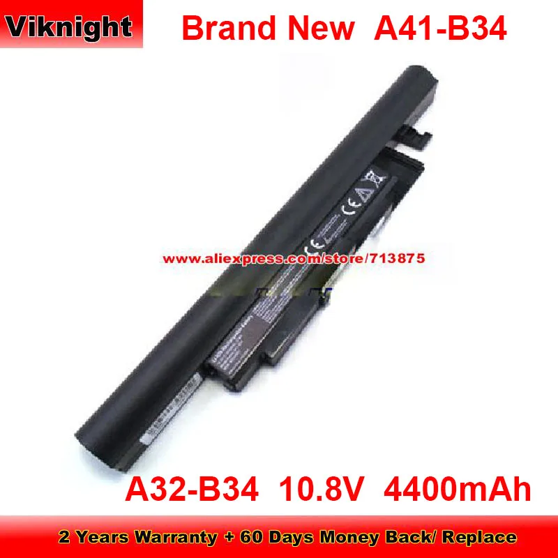 Совершенно новый аккумулятор A41-B34 ДЛЯ Medion Akoya 6240T E6237 E6239T DNS 0801149 MD98717 MD98474 MD99350 c15b 10,8 V 4400mAh