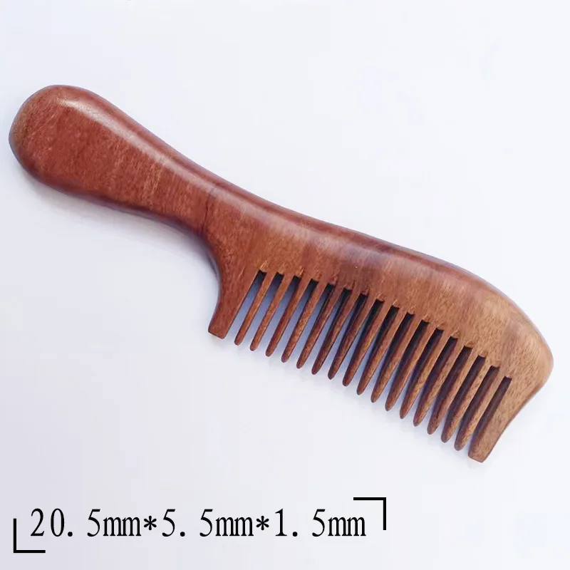 

2023 New Black Gold Sandalwood Comb Plus Thick Wood Handle Massage Comb