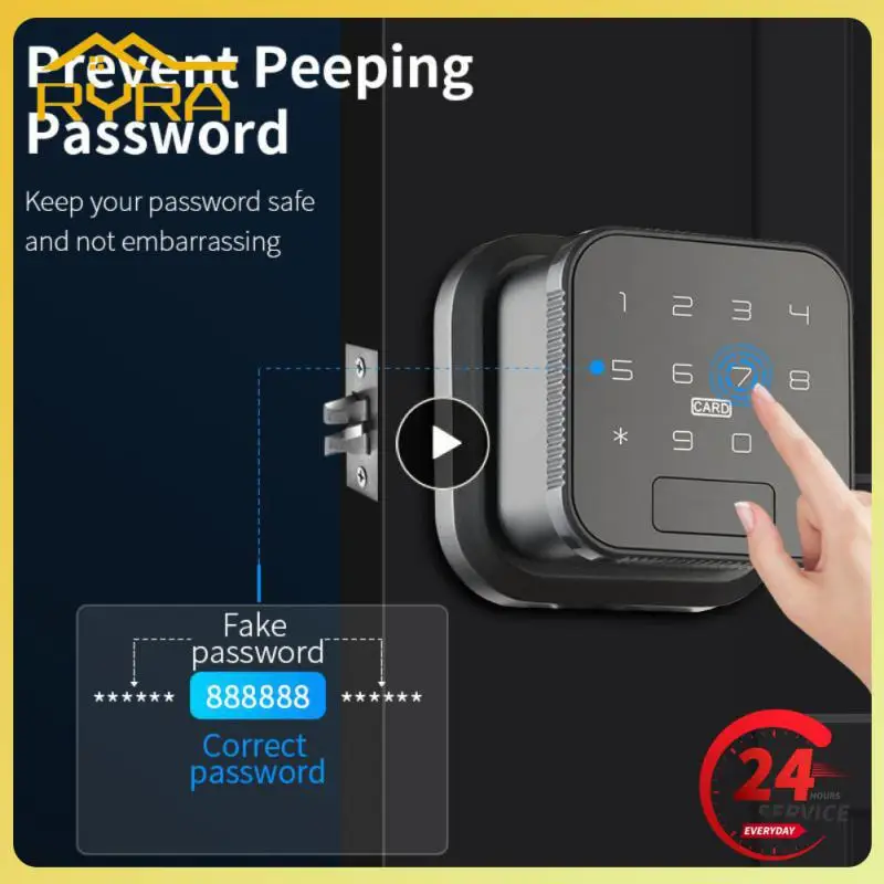 

Smart Ball 5 Unlocking Methods Password Smart Door Lock Electronic Lock Smart Home Tuya Fingerprint App Remote Control