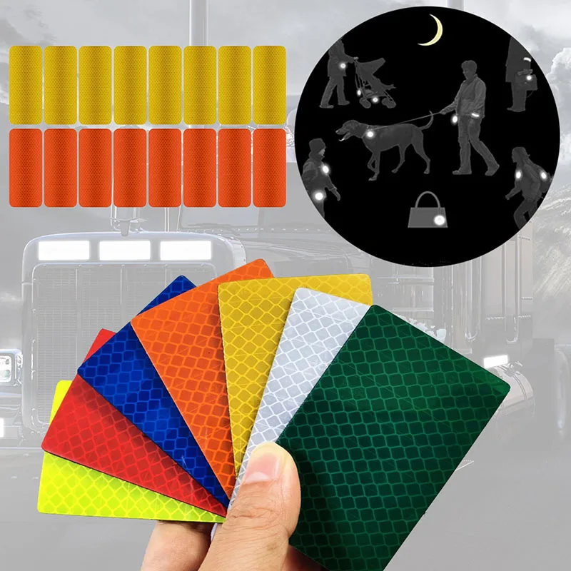 

IR Reflective Hook and Loop Patch Night Identification Warning Safety Sticker Luminous Badge Patch for Night Running Dog Walking