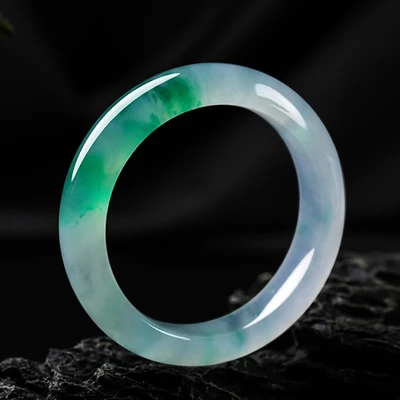 

Zheru ювелирные изделия натуральный бирманский синий цветок Jadeite 54 мм-64 мм браслет элегантные принцессы ювелирные изделия лучшие подарки для ...