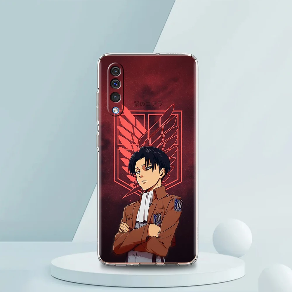 Attack On Titan Transparent Phone Case for Samsung Galaxy A12 A02 A03S A50 A70 A10 A10S A20 A30 A40 Luxury Soft Cover Fundas Bag