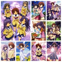 5d diy classic anime clannad full diamond embroidery painting japanese cartoon cross stitch picture art mosaic craft home decor