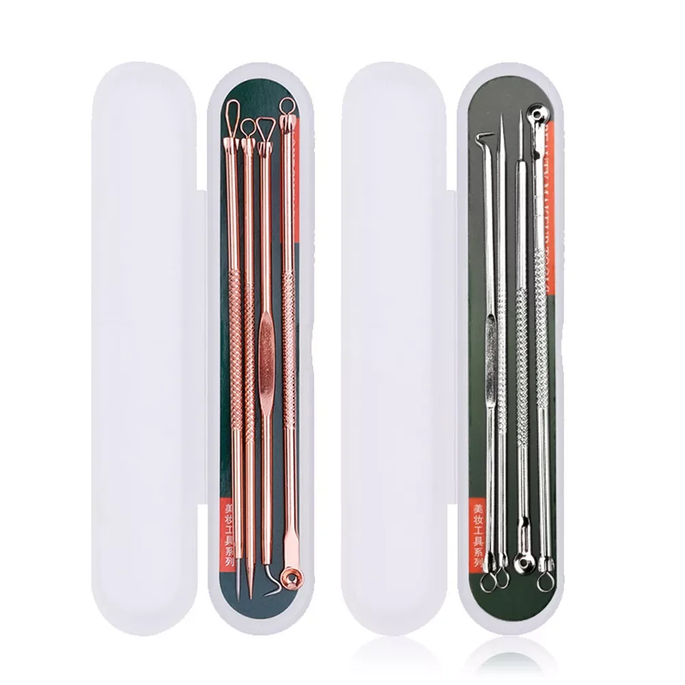 

Practical Durable Acne Needle Kit Stainless Steel Blackhead Pimple Remover Pore Cleaner Squeeze Tools Spot Cleaning Needle