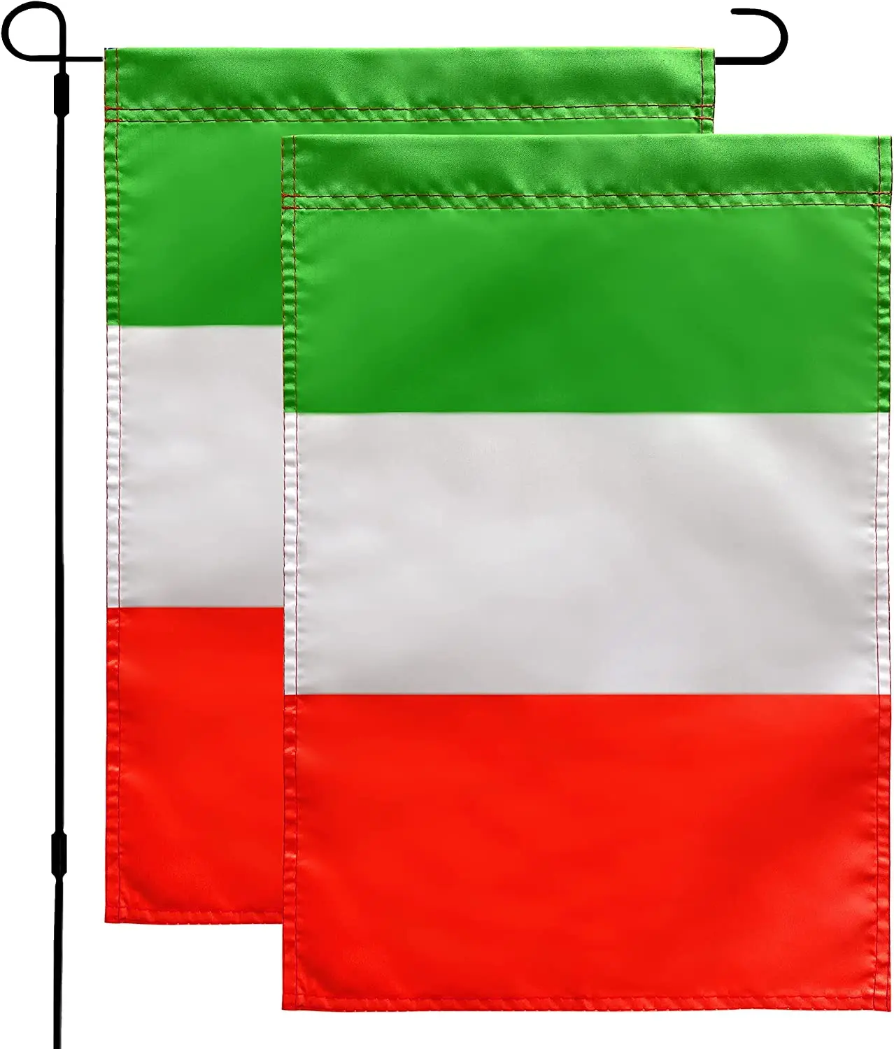 

Italy Garden Flag Italian Flags Double Sided Outdoor Yard Decorative,12"x 18",2 Pack
