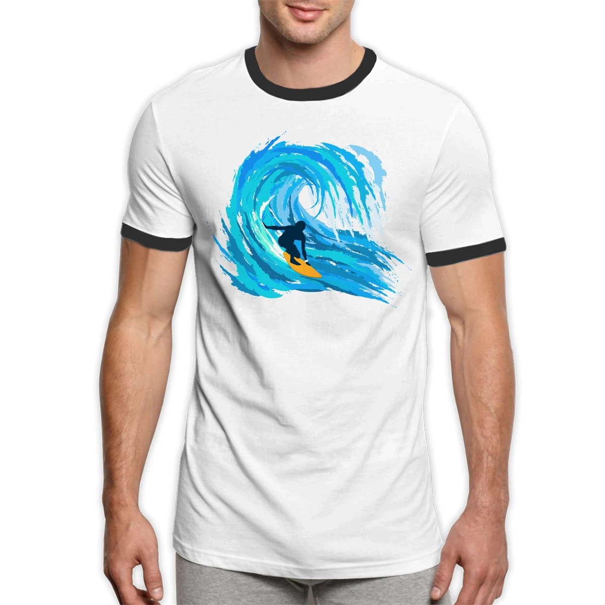 

Men's and women's combed cotton short-sleeved T-shirts are soft, comfortable and durable not deformed fashionable simple trendy