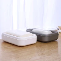 2 pcs soap dish with cover soap dish soap tray travel soap box soap dish with lid soap dish holder