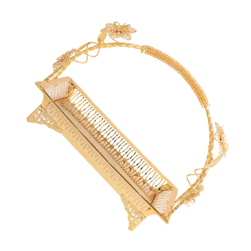 

Snack Serving Tray Cake Container Metal Serving Platter Fruit Serving Bowl Metal Storage Basket Cookie Tray