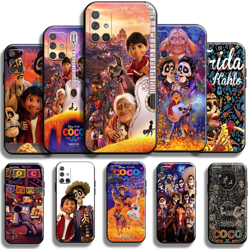 

Disney Coco Miguel Riveras For Samsung Galaxy A71 A71 5G Phone Case Carcasa Cover Shockproof TPU Black Funda Coque
