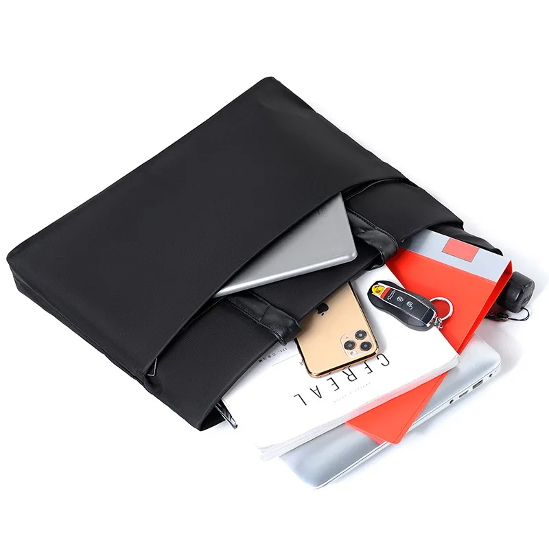 Business Laptop Bag Package High Grade Briefcase Men's Handbag Official Large Capacity Waterproof Black Blue Gray Custom Logo