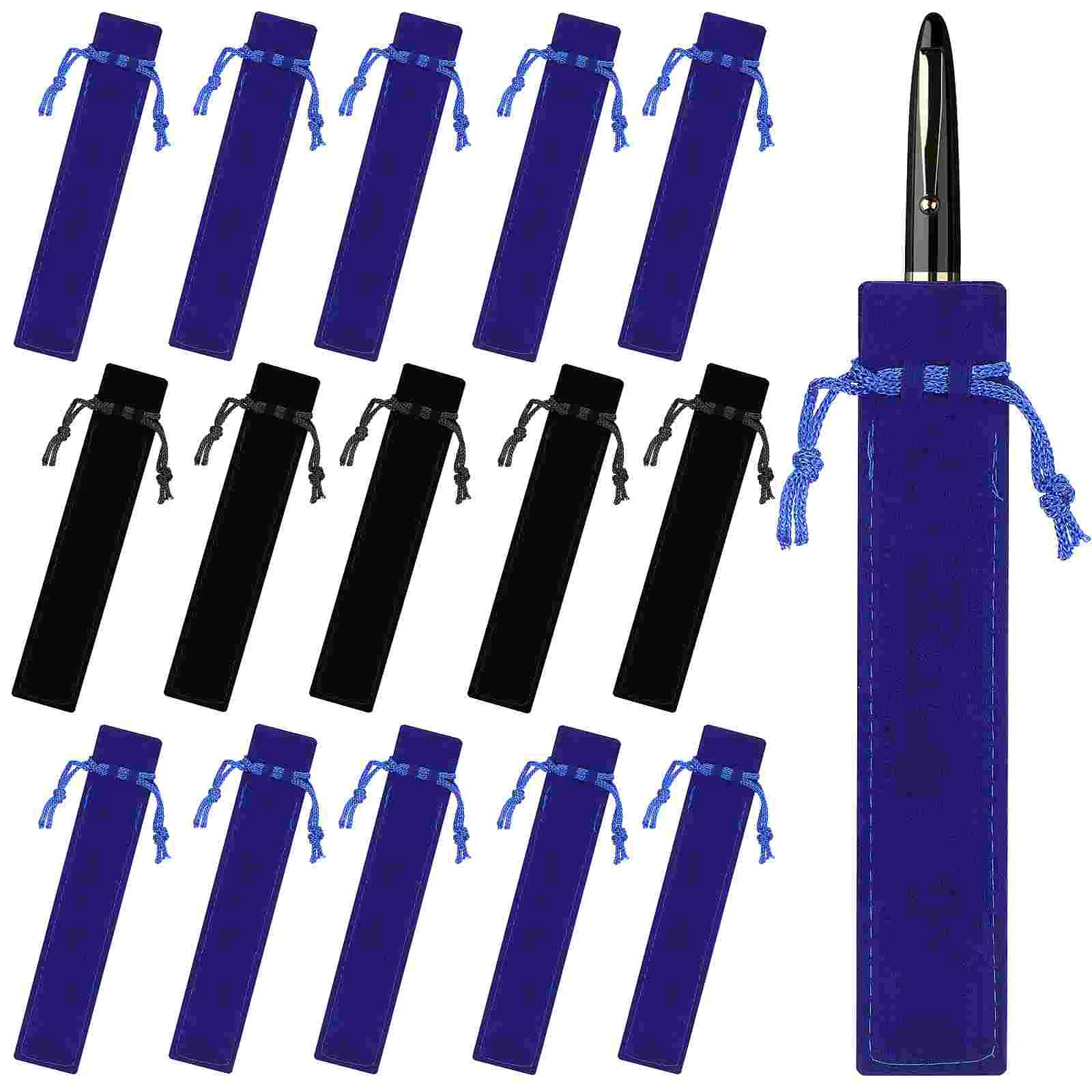 

50 Pcs Pen Bags Packaging Beam Port Storage Pouch Single Sleeve Holder Flannel Sleeves