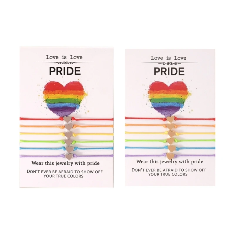 Pomise Расстояние Соответствующий Браслет Сердце Веревка Плетеный Браслет Ювелирный Подарок