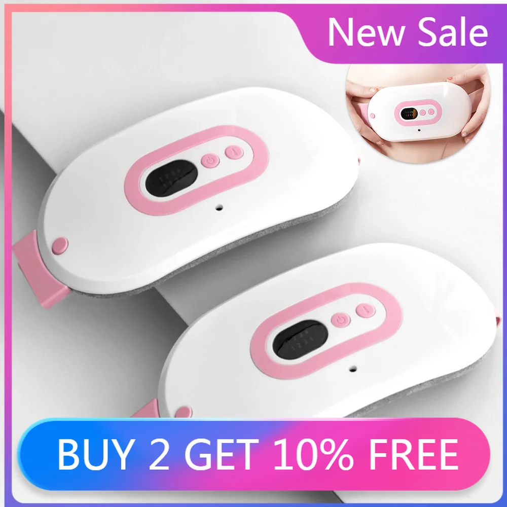 

Electric Menstrual Heating Pad Smart Warm Palace Belt Relief Waist Pain Cramps Vibrating Abdominal Massager Waist Belt Device