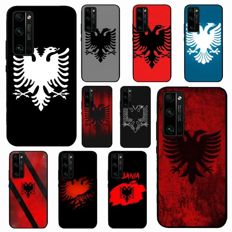 

Albania Flag Eagle Phone Case for Huawei Honor 10 i 8X C 5A 20 9 10 30 lite pro Voew 10 20 V30